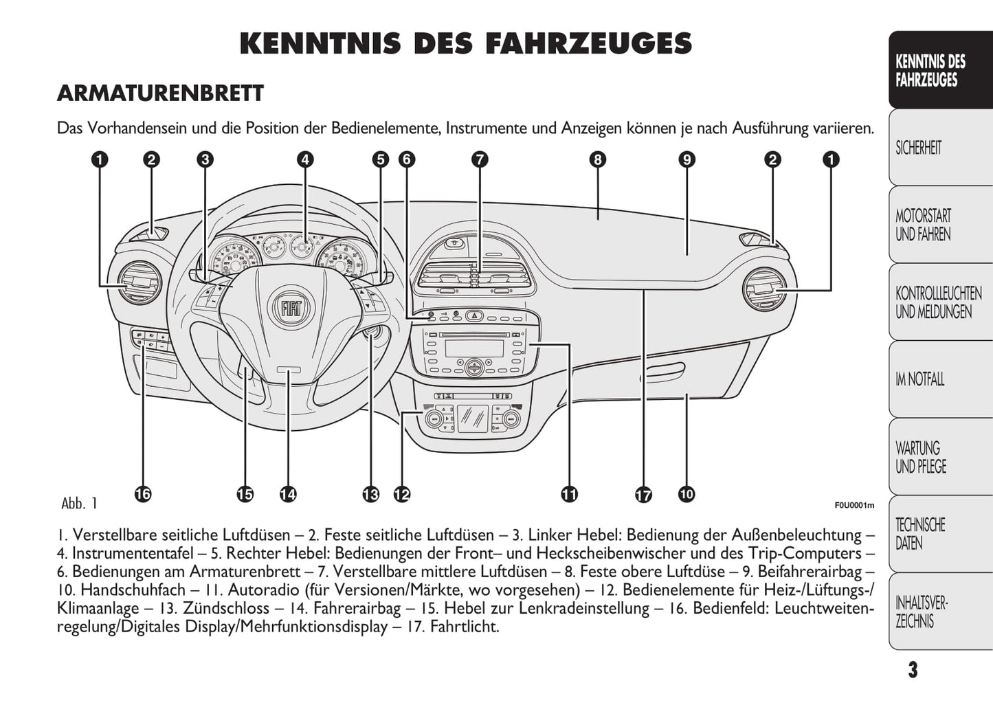 2010-2011 Fiat Punto Evo Gebruikershandleiding | Duits