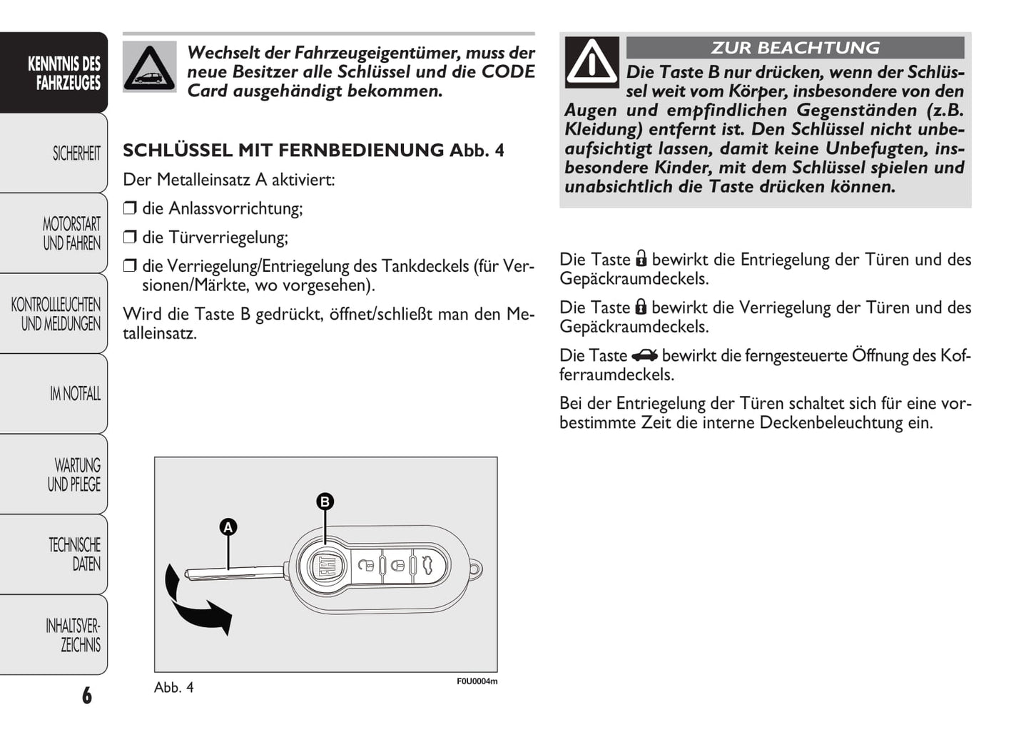 2010-2011 Fiat Punto Evo Gebruikershandleiding | Duits