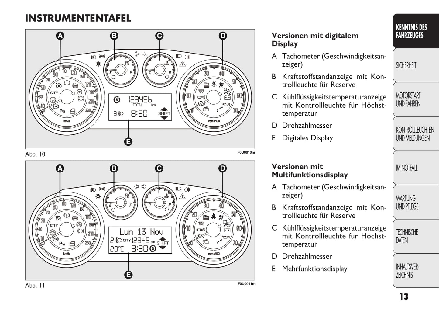 2010-2011 Fiat Punto Evo Gebruikershandleiding | Duits