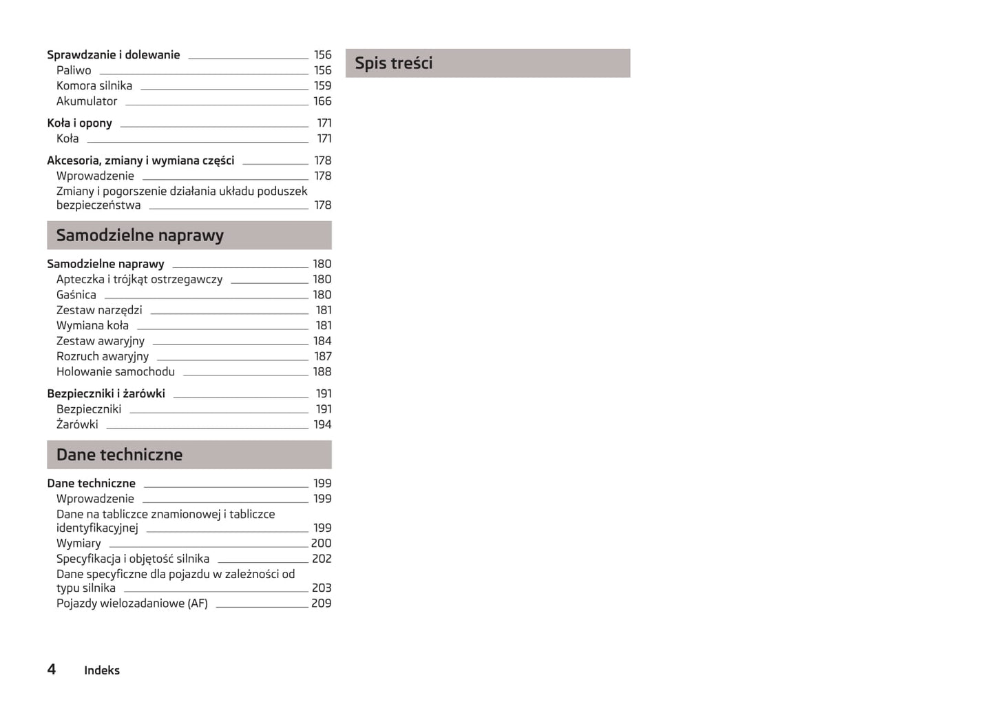 2012-2013 Skoda Octavia Gebruikershandleiding | Pools