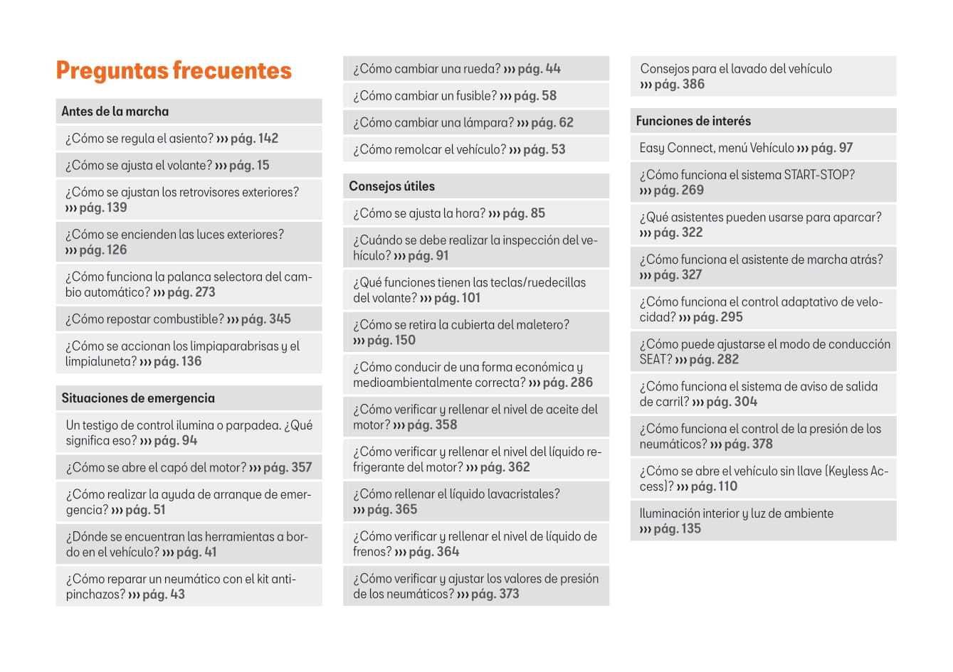 2019 Seat Leon Owner's Manual | Spanish