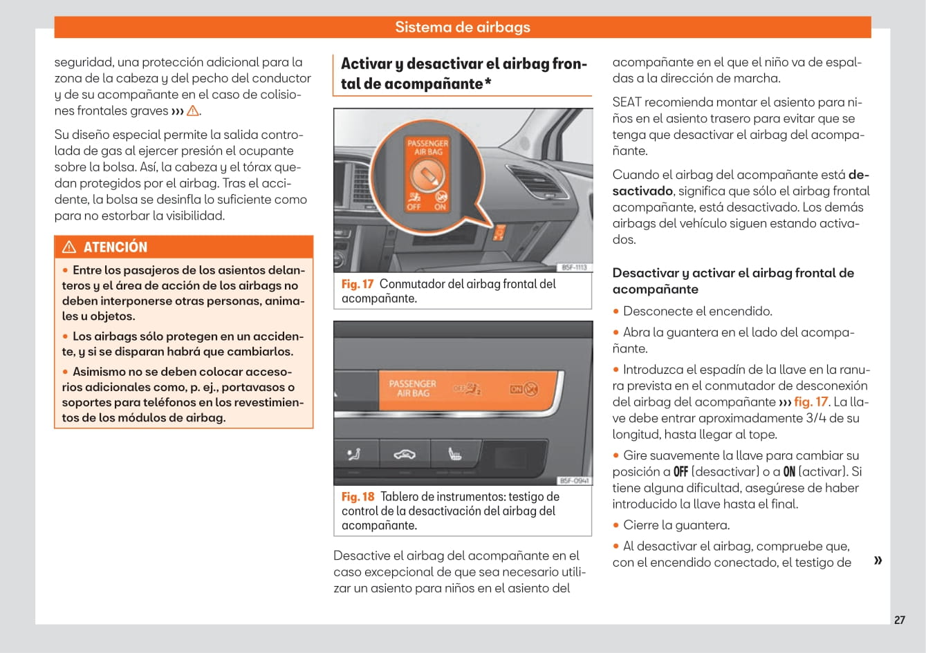 2019 Seat Leon Owner's Manual | Spanish