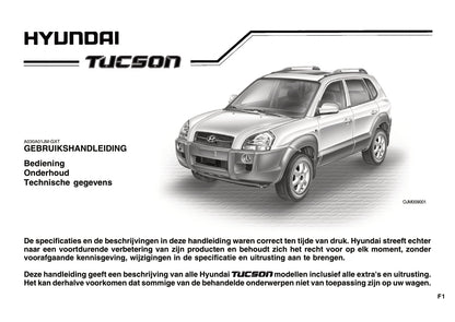 2008-2009 Hyundai Tucson Bedienungsanleitung | Niederländisch