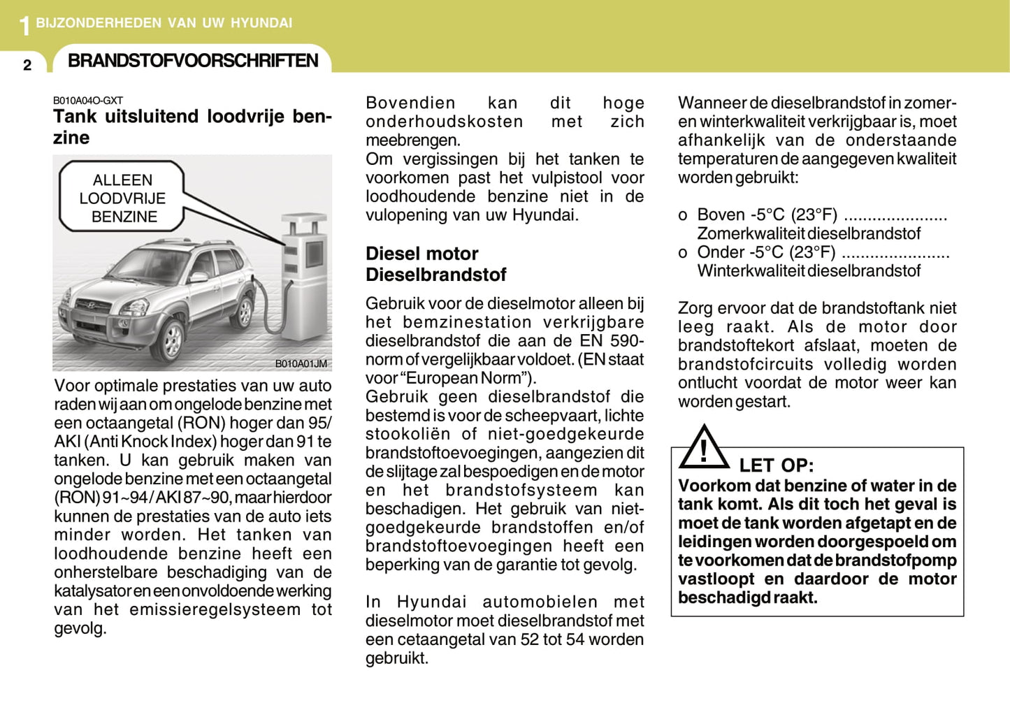 2008-2009 Hyundai Tucson Bedienungsanleitung | Niederländisch