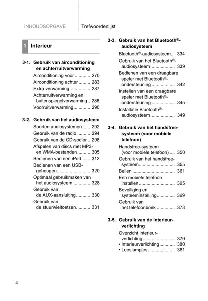 2011-2012 Toyota Land Cruiser/Land Cruiser V8 Owner's Manual | Dutch