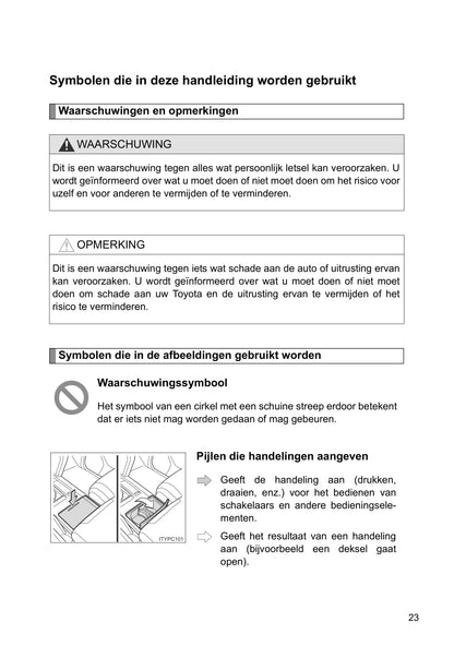 2011-2012 Toyota Land Cruiser/Land Cruiser V8 Owner's Manual | Dutch