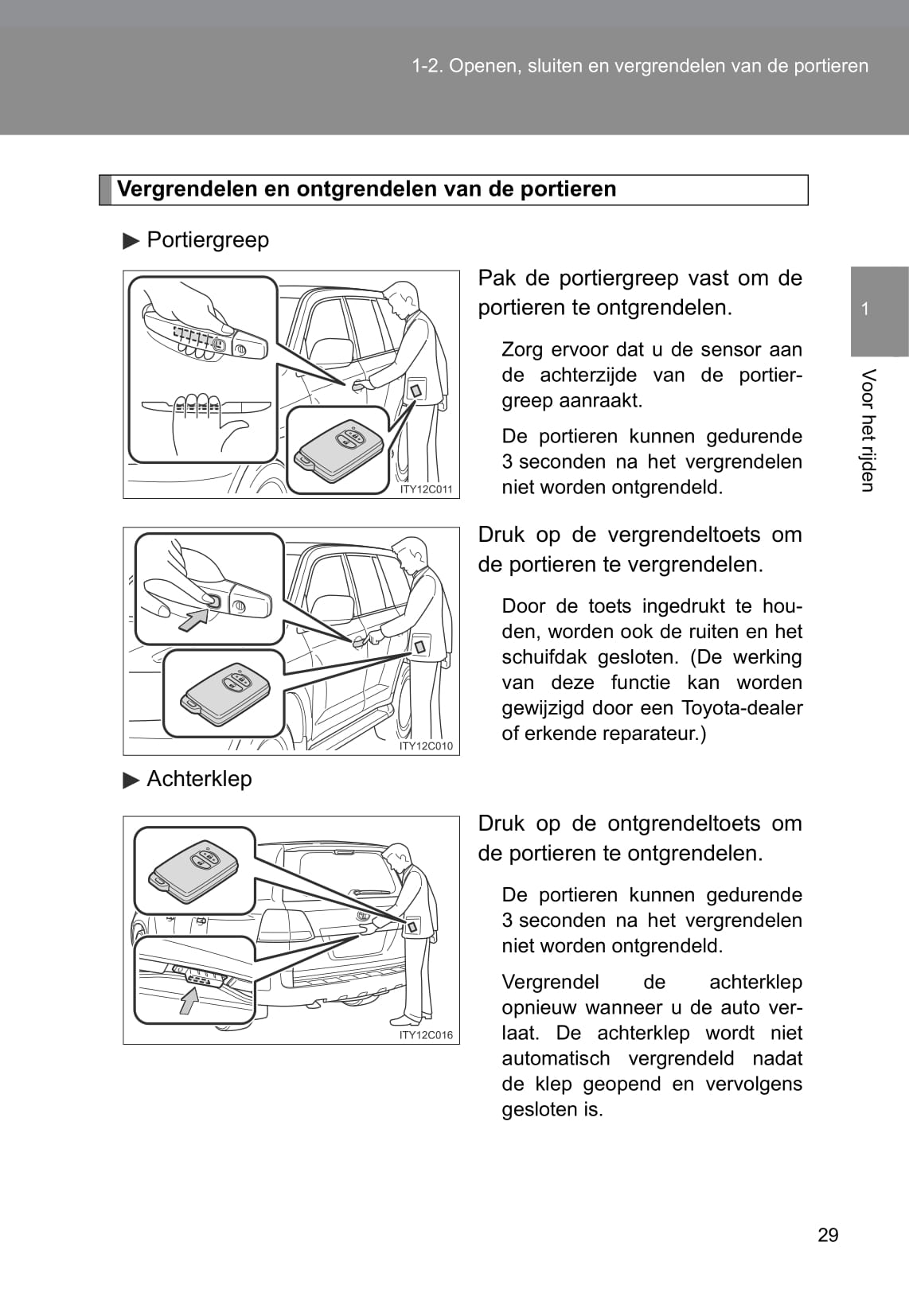 2011-2012 Toyota Land Cruiser/Land Cruiser V8 Owner's Manual | Dutch