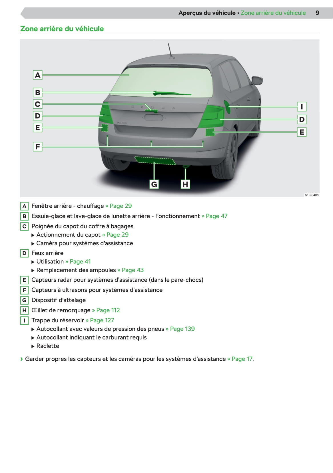 2019-2020 Skoda Fabia Gebruikershandleiding | Frans