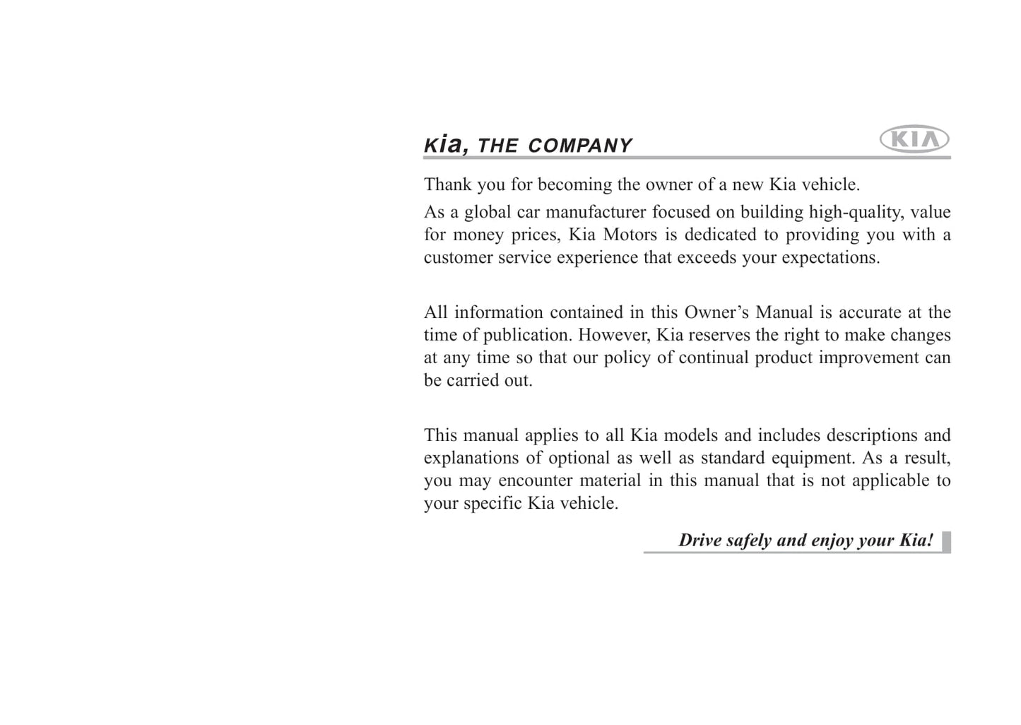 2012 Kia Rondo Owner's Manual | English