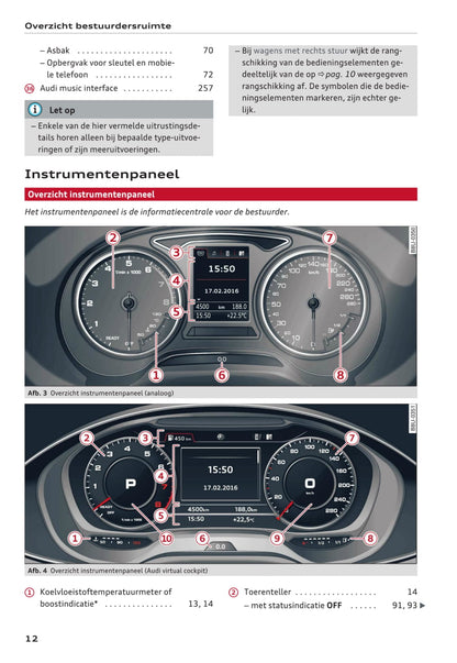 2016 Audi A3/A3 Cabriolet/A3 Limousine/A3 Sportback/S3/S3 Sportback Owner's Manual | Dutch