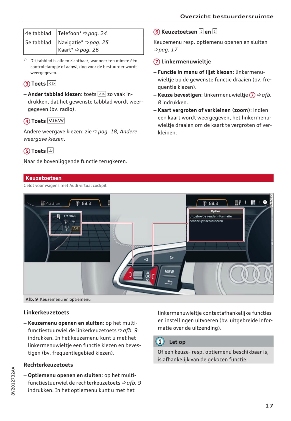 2016 Audi A3/A3 Cabriolet/A3 Limousine/A3 Sportback/S3/S3 Sportback Owner's Manual | Dutch