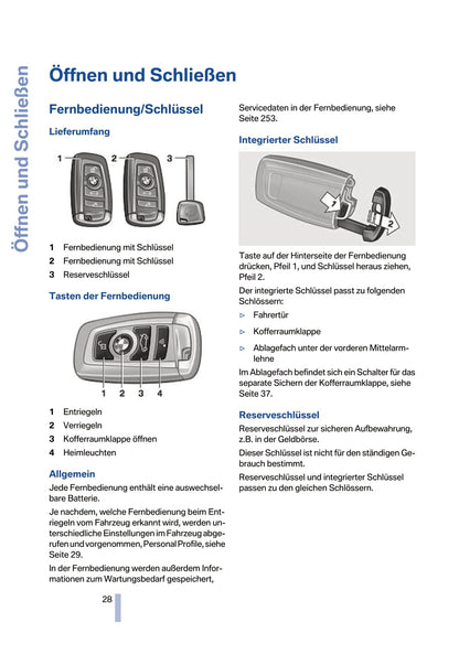 2008-2009 BMW 7 Series Bedienungsanleitung | Deutsch