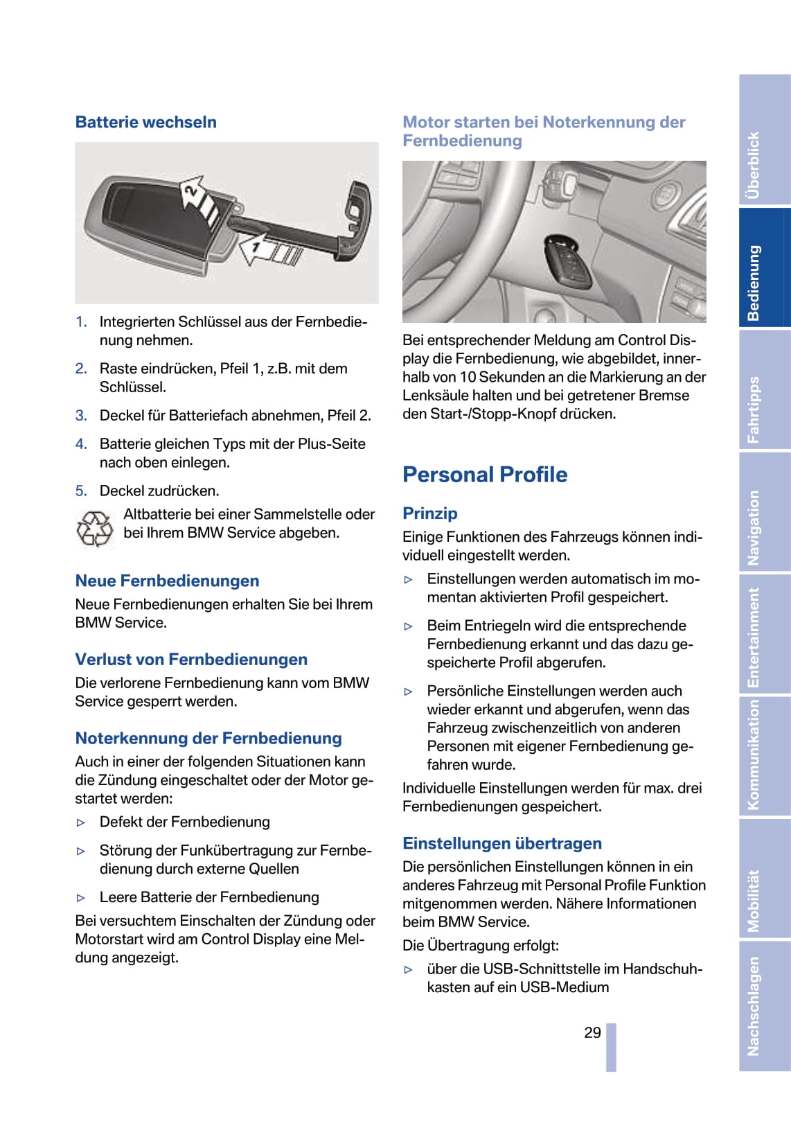 2008-2009 BMW 7 Series Bedienungsanleitung | Deutsch