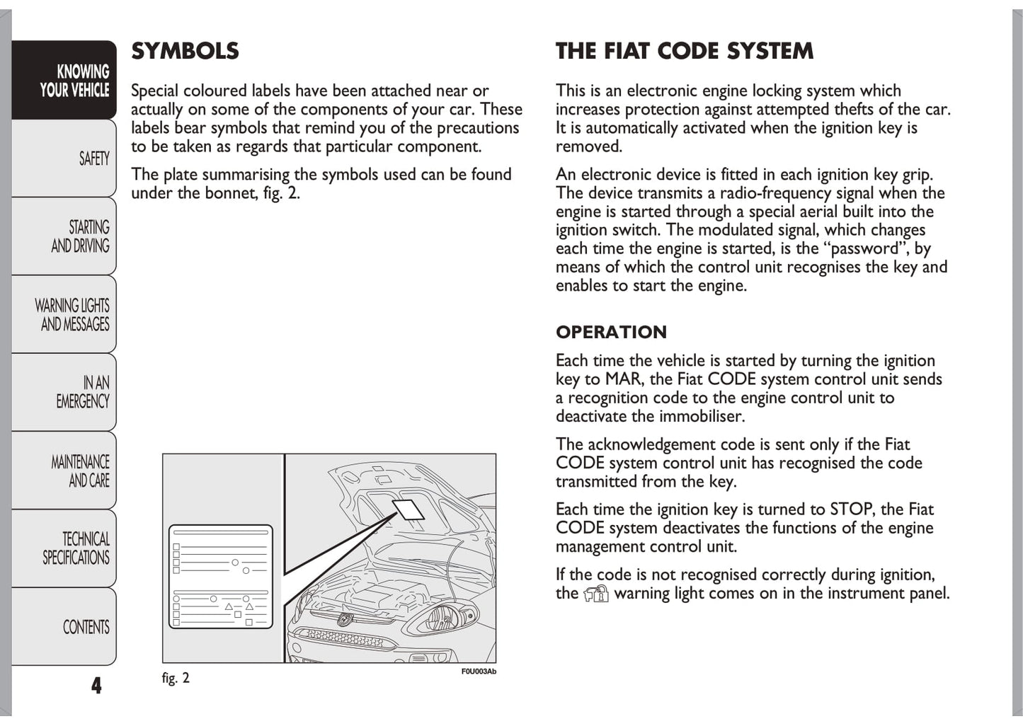 2010-2014 Abarth Punto Evo Owner's Manual | English