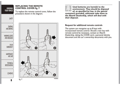 2010-2014 Abarth Punto Evo Owner's Manual | English