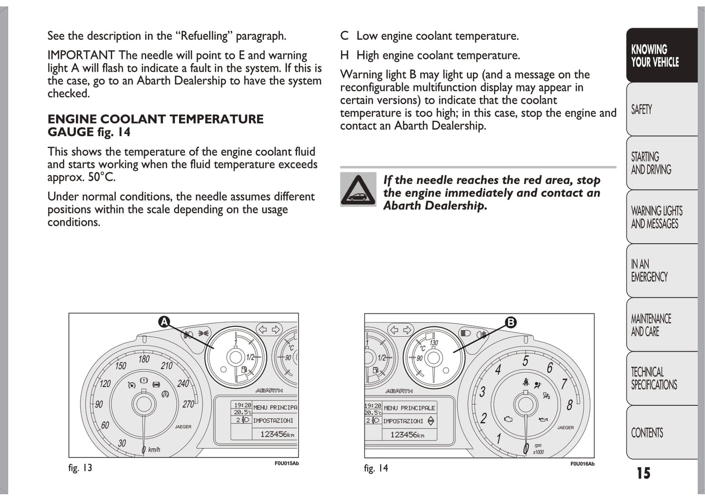 2010-2014 Abarth Punto Evo Owner's Manual | English