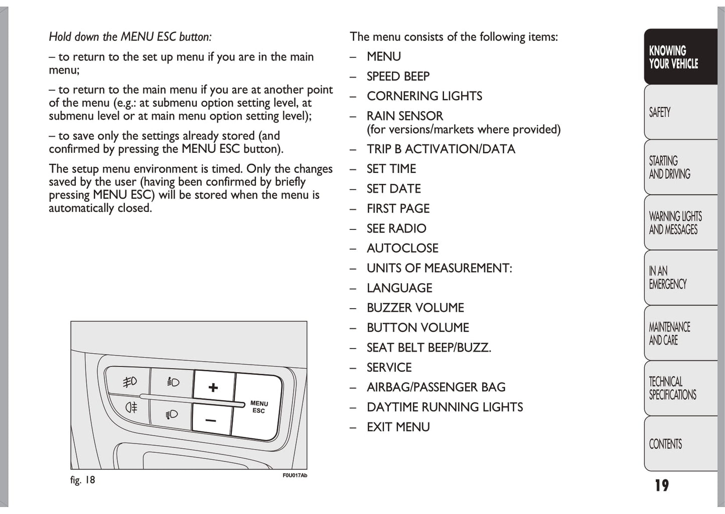 2010-2014 Abarth Punto Evo Owner's Manual | English