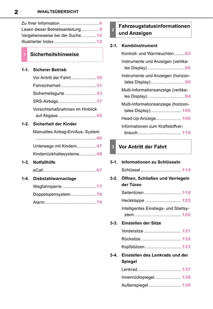 2020-2021 Toyota Yaris Owner's Manual | German