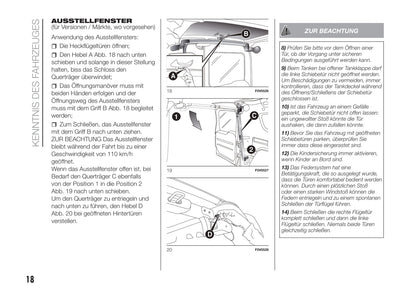 2018-2019 Fiat Doblò Bedienungsanleitung | Deutsch