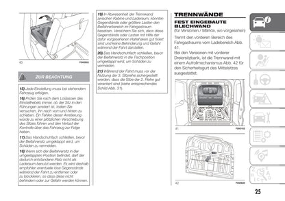 2018-2019 Fiat Doblò Bedienungsanleitung | Deutsch