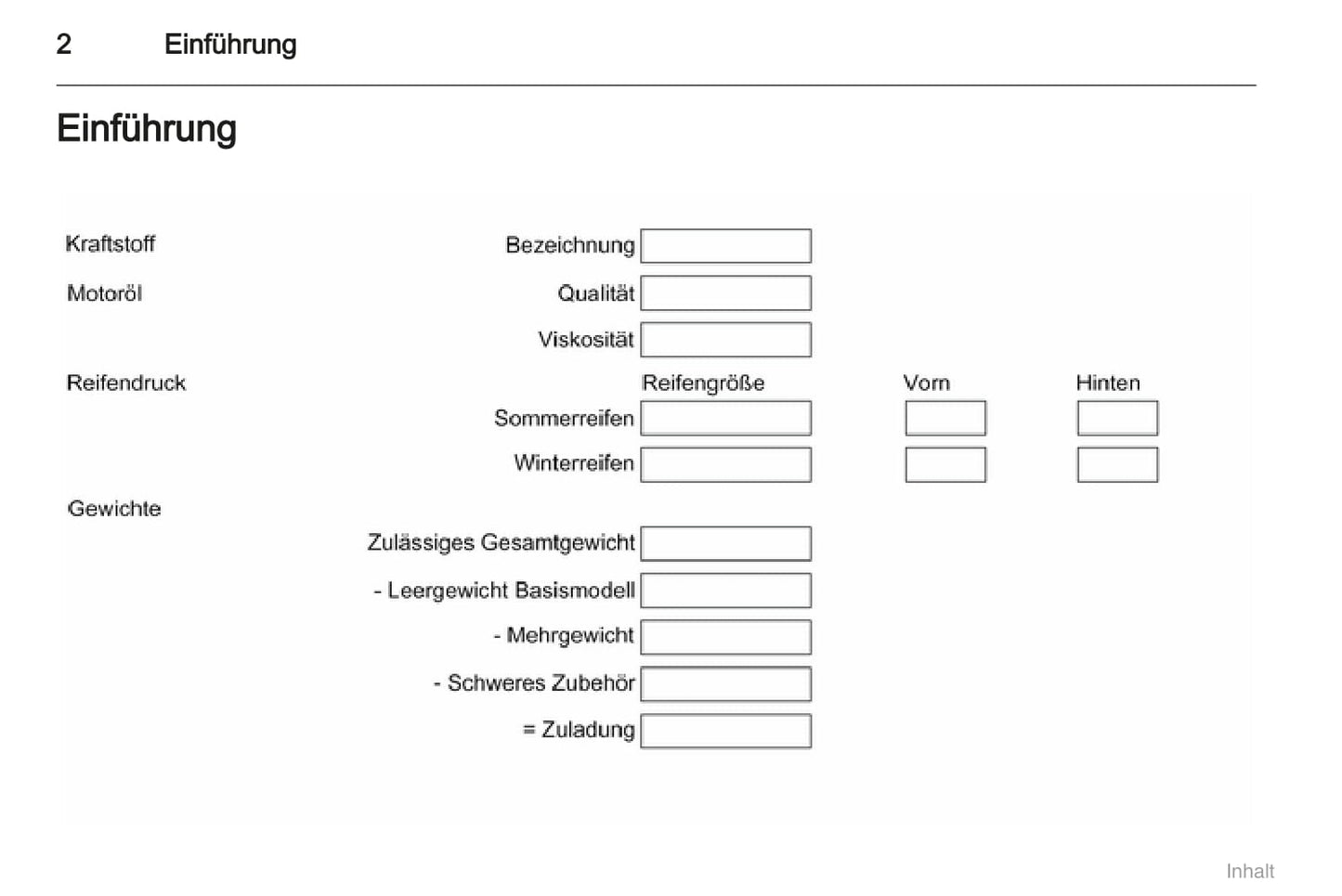 2008-2011 Opel Zafira Owner's Manual | German