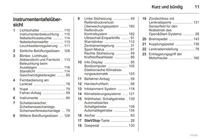 2008-2011 Opel Zafira Owner's Manual | German