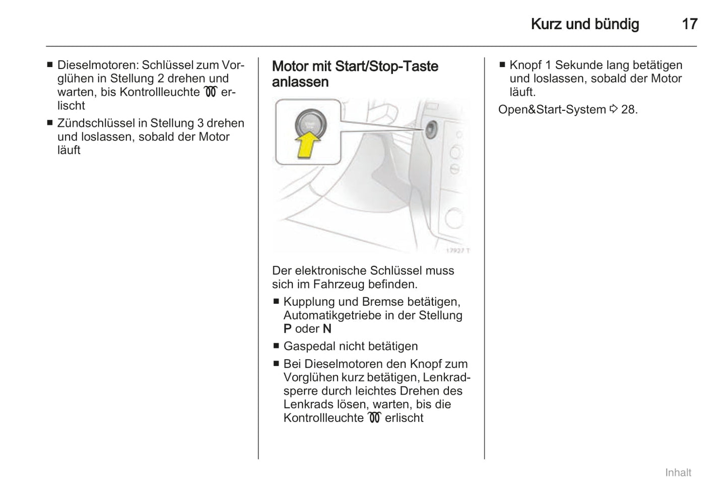 2008-2011 Opel Zafira Owner's Manual | German