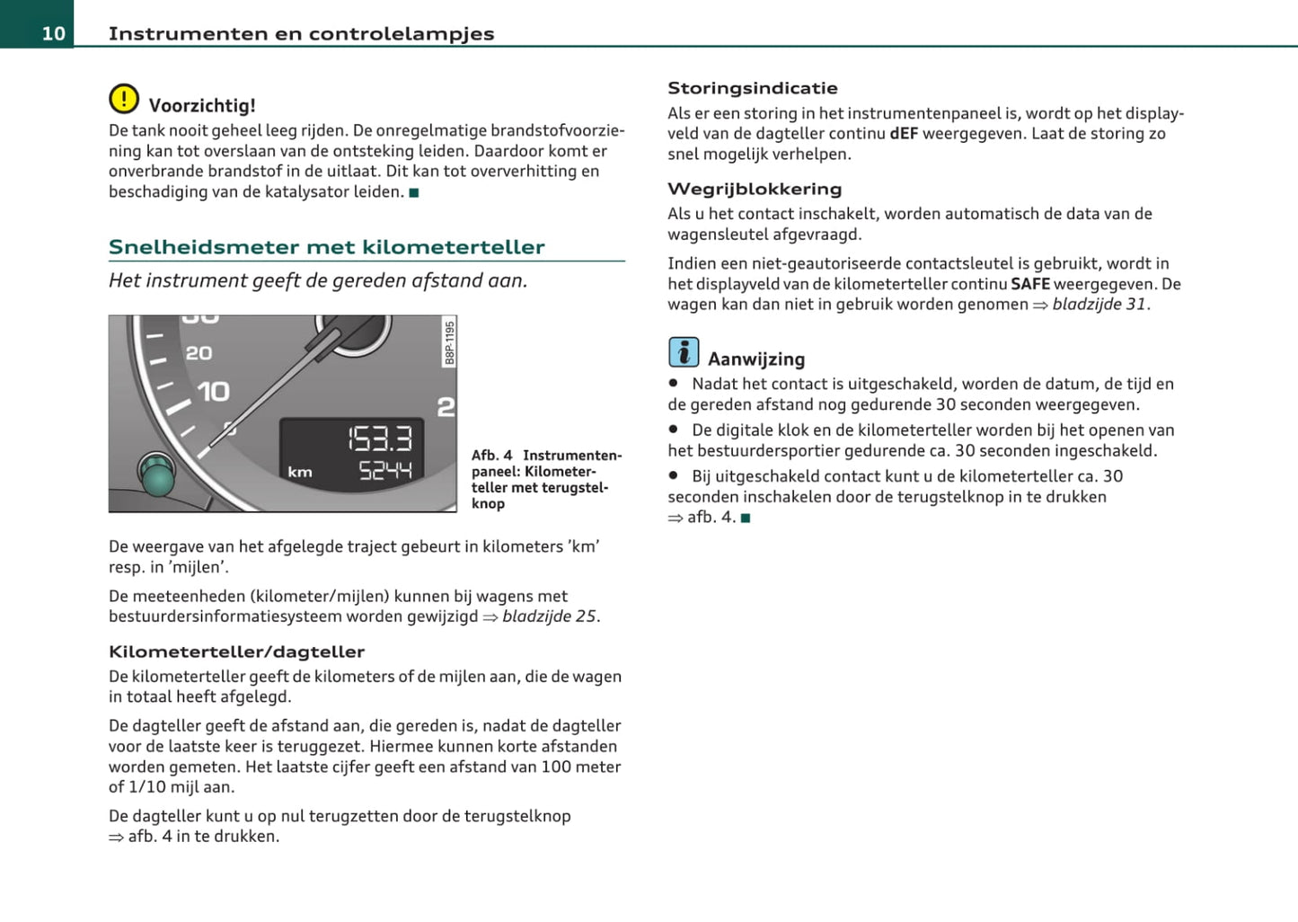 2008-2012 Audi A3 Owner's Manual | Dutch