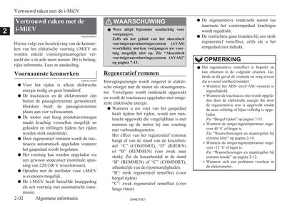 2010-2019 Mitsubishi I-MIEV Owner's Manual | Dutch