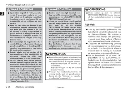 2010-2019 Mitsubishi I-MIEV Owner's Manual | Dutch