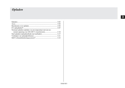 2010-2019 Mitsubishi I-MIEV Owner's Manual | Dutch