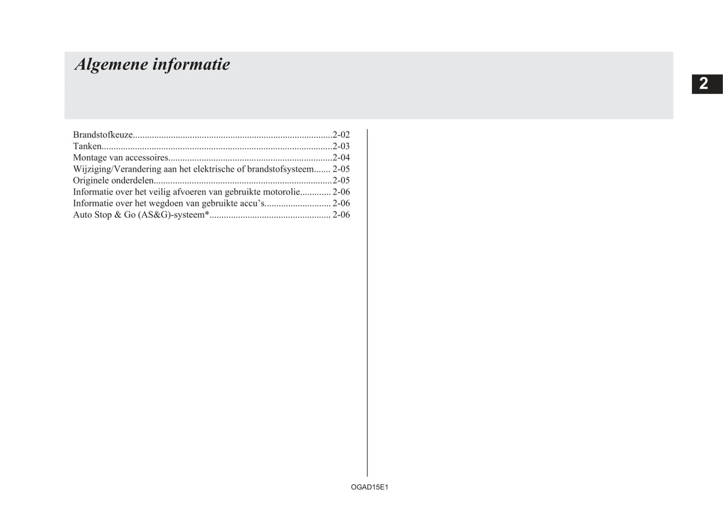 2010-2016 Mitsubishi ASX Owner's Manual | Dutch