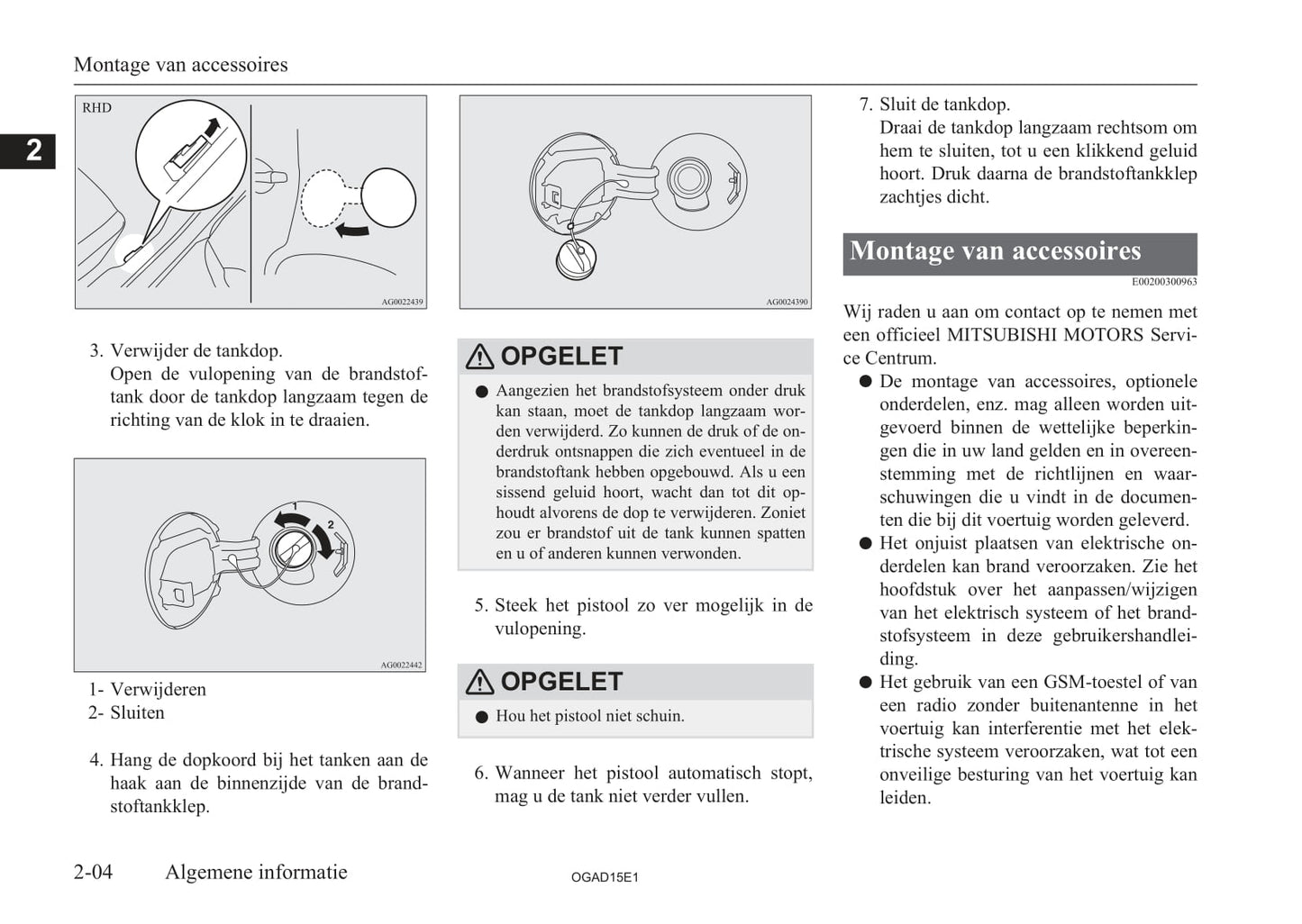 2010-2016 Mitsubishi ASX Owner's Manual | Dutch