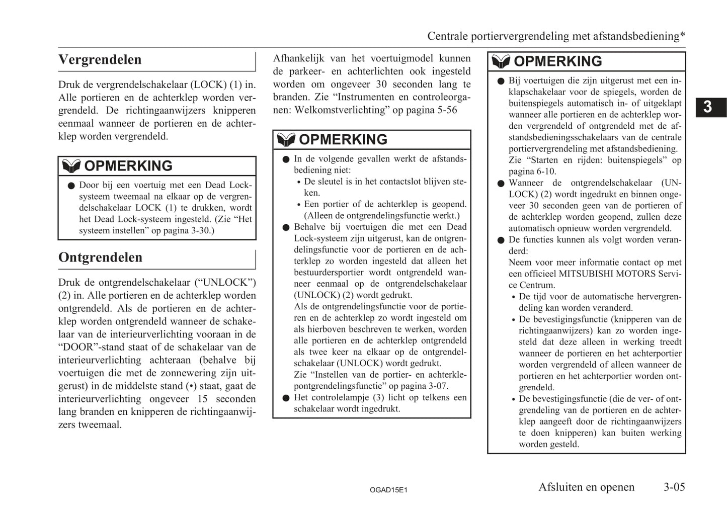 2010-2016 Mitsubishi ASX Owner's Manual | Dutch