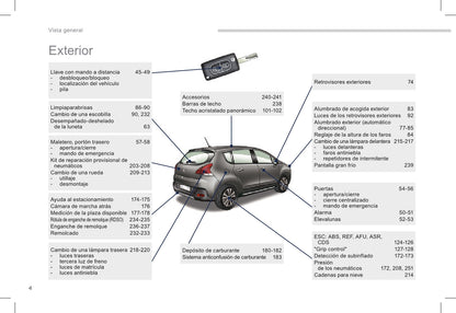 2015-2016 Peugeot 3008 Manuel du propriétaire | Espagnol