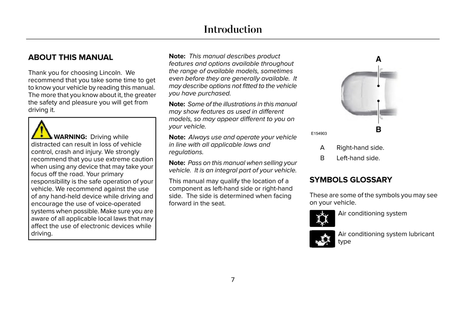 2020 Lincoln Continental Owner's Manual | English