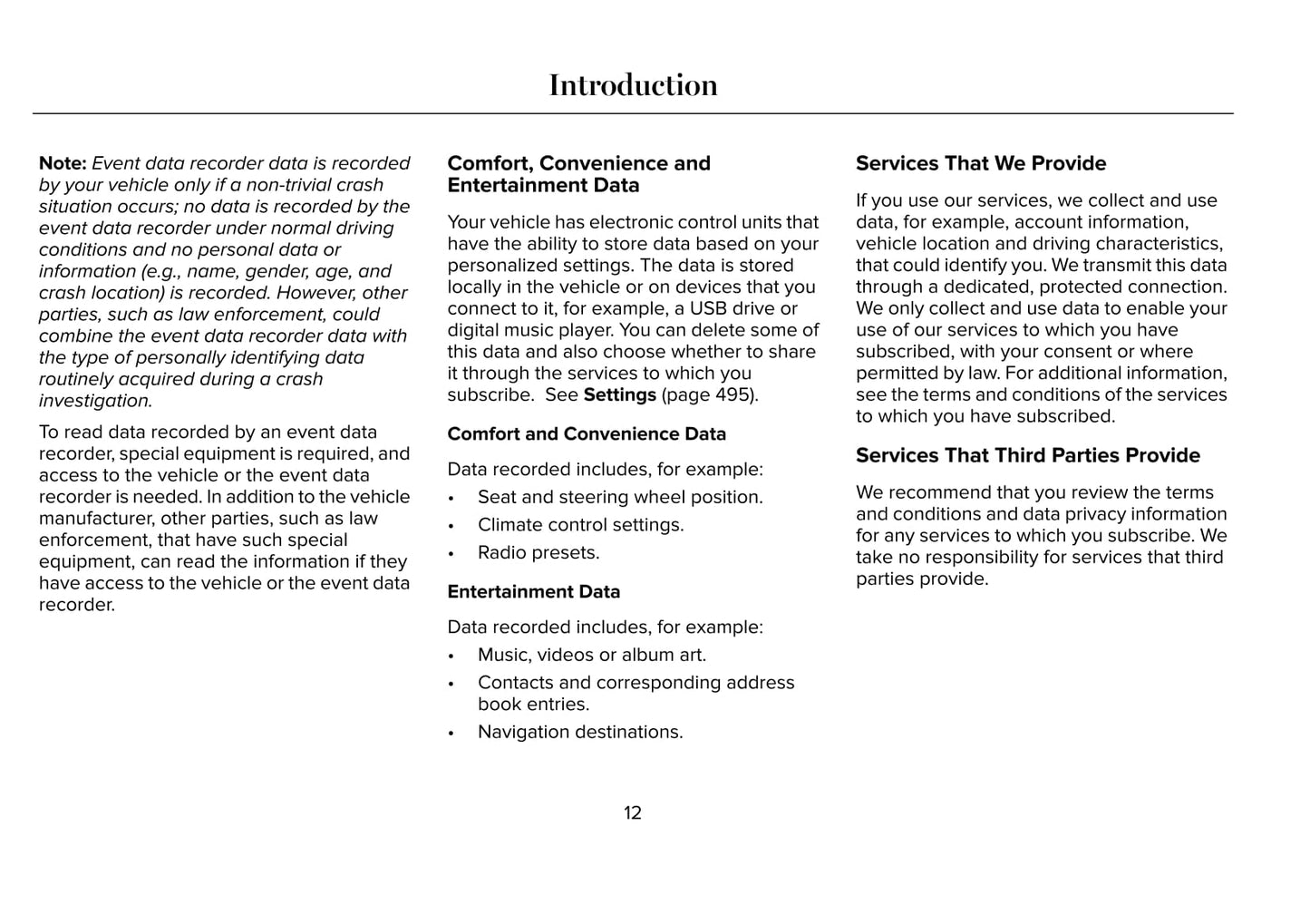 2020 Lincoln Continental Owner's Manual | English