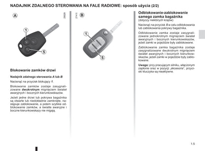 2012-2013 Renault Clio Owner's Manual | Polish