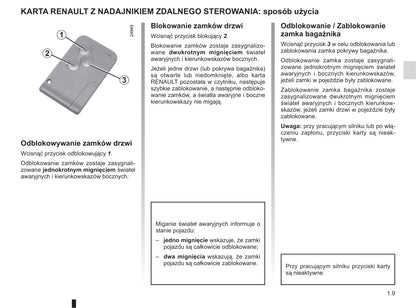 2012-2013 Renault Clio Owner's Manual | Polish