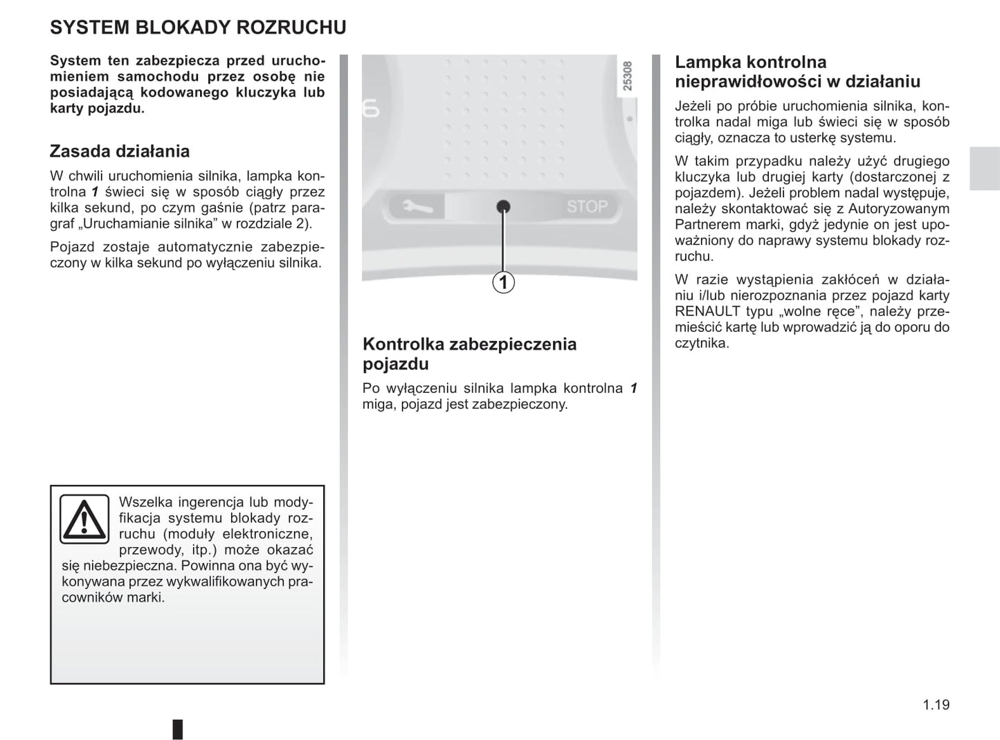 2012-2013 Renault Clio Owner's Manual | Polish