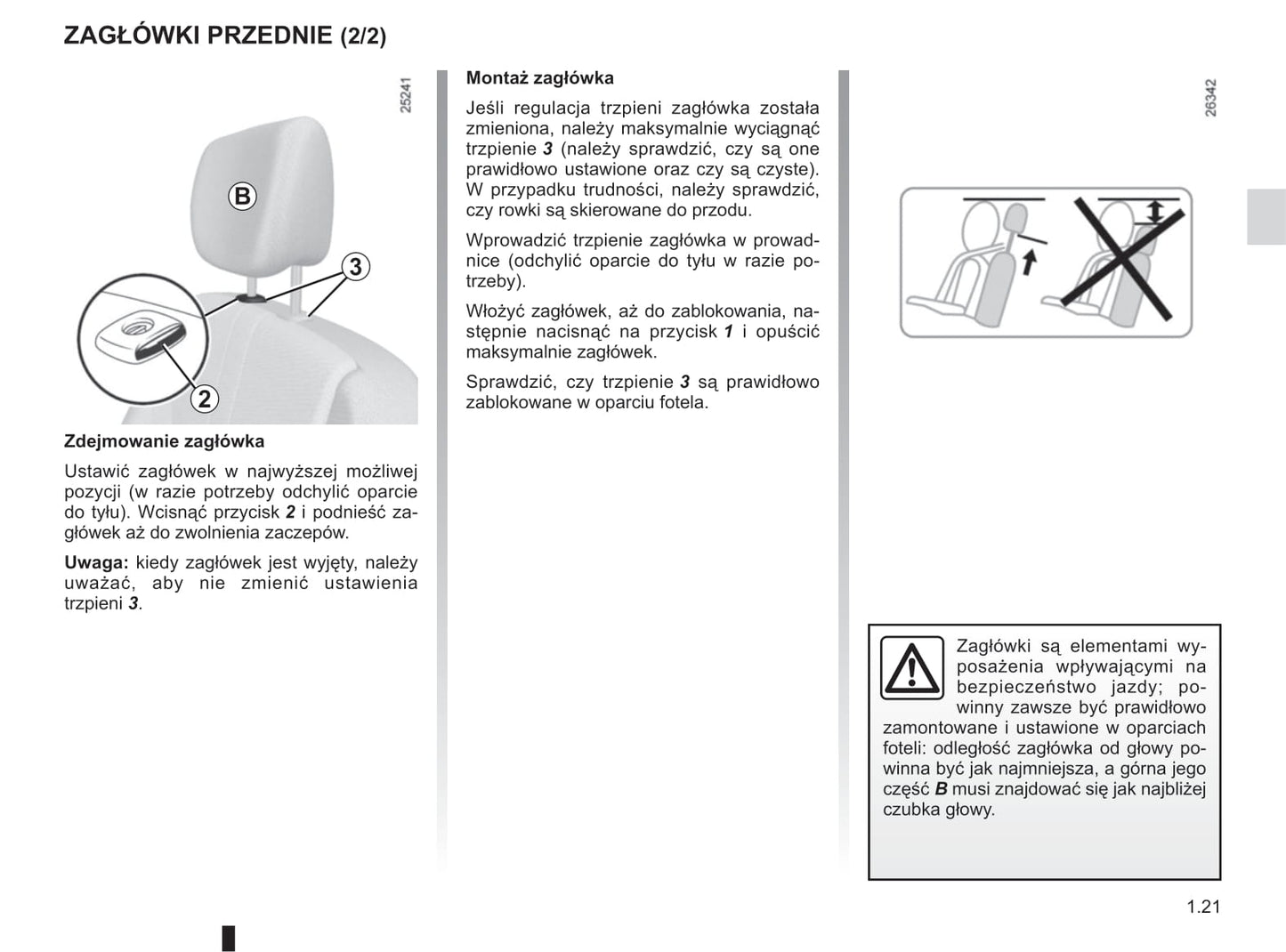 2012-2013 Renault Clio Owner's Manual | Polish