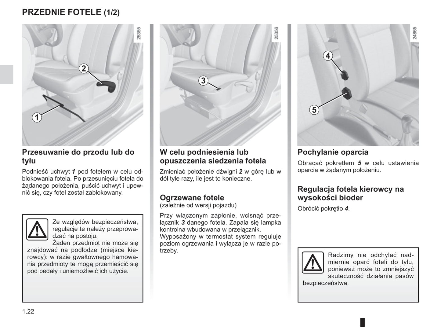 2012-2013 Renault Clio Owner's Manual | Polish