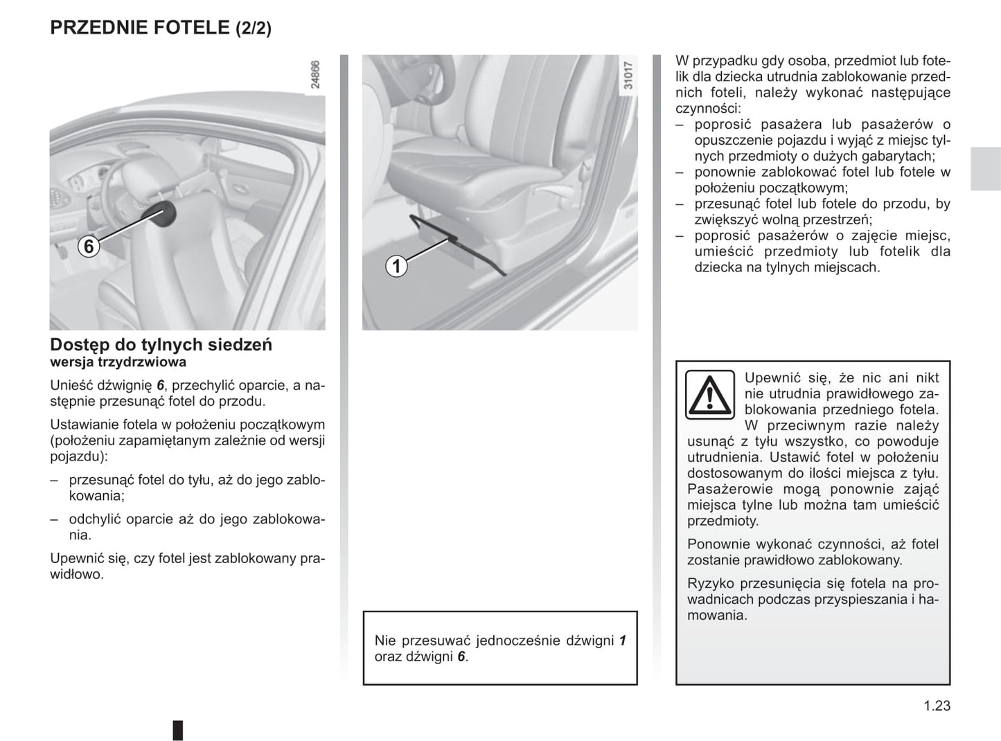 2012-2013 Renault Clio Owner's Manual | Polish