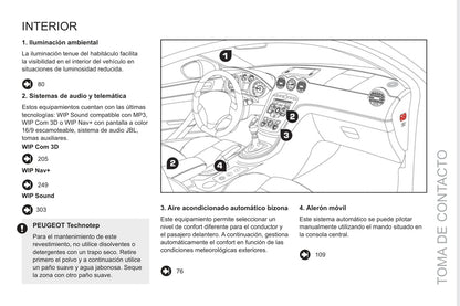 2013-2015 Peugeot RCZ Gebruikershandleiding | Spaans