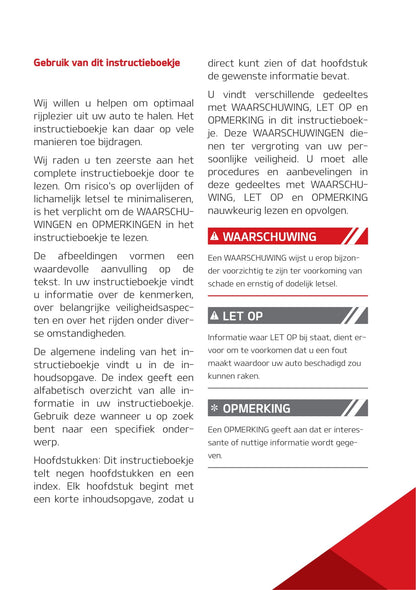 2020-2021 Kia Picanto Owner's Manual | Dutch