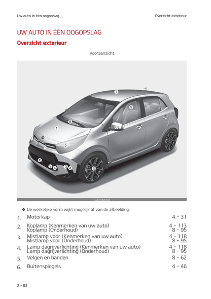 2020-2021 Kia Picanto Owner's Manual | Dutch