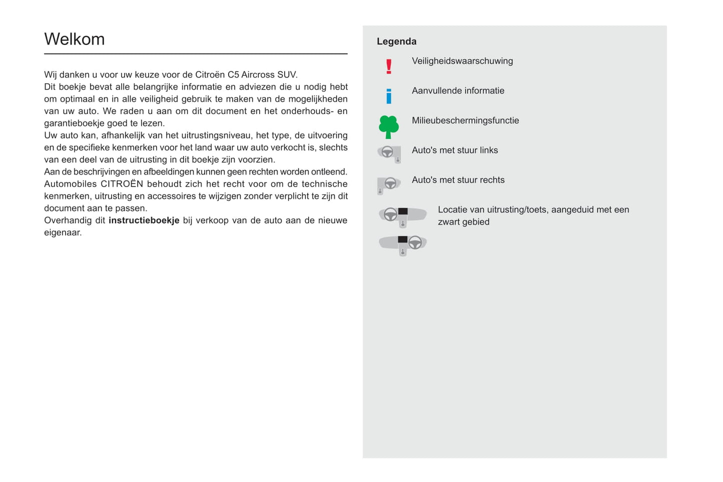 2020-2022 Citroën C5 Aircross Gebruikershandleiding | Nederlands