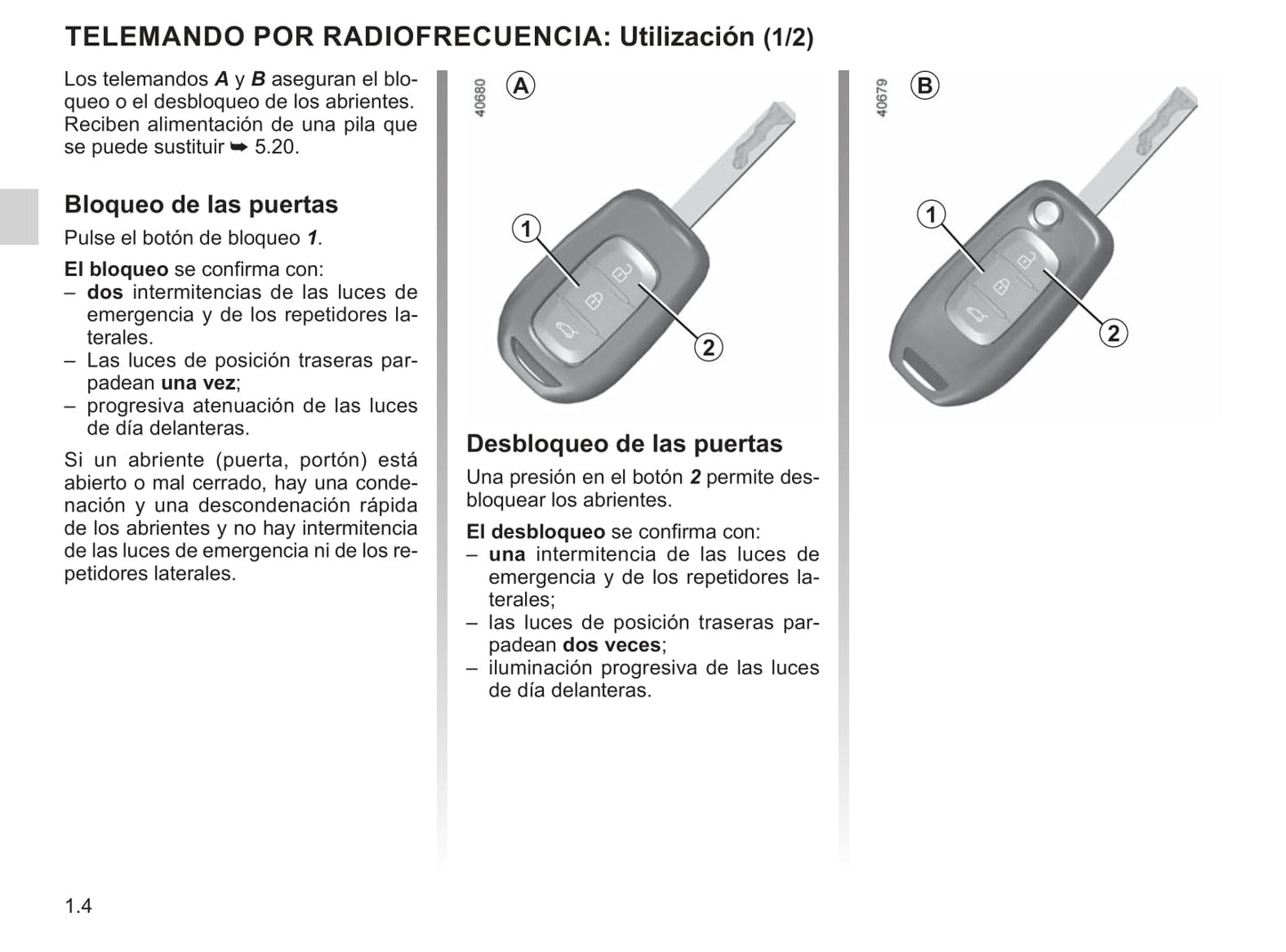 2019-2020 Renault Twingo Owner's Manual | Spanish