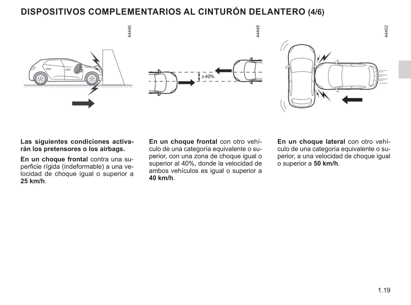 2019-2020 Renault Twingo Owner's Manual | Spanish