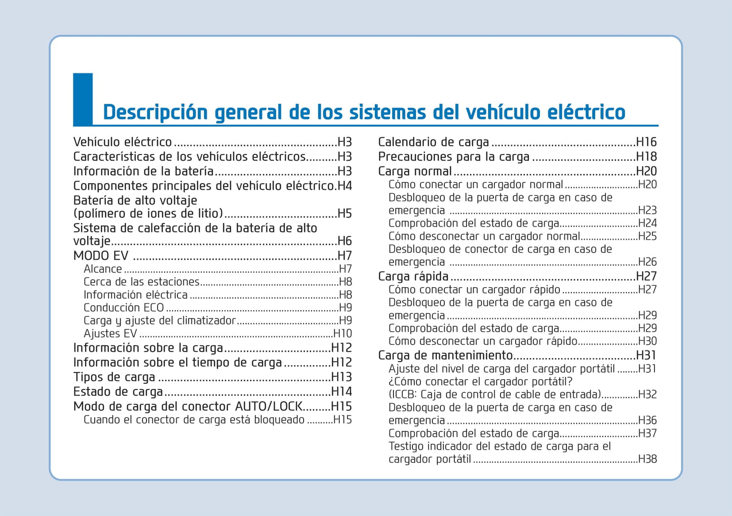 2018-2019 Hyundai Ioniq Gebruikershandleiding | Spaans